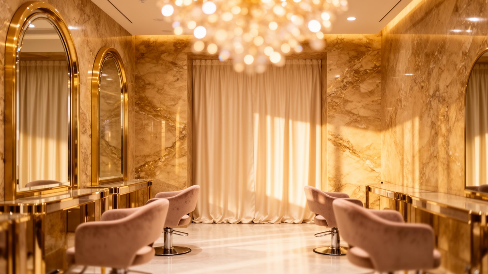 Luxury salon interior